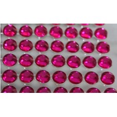 Self-adhesive crystals 4 mm pink - 0014 Emb